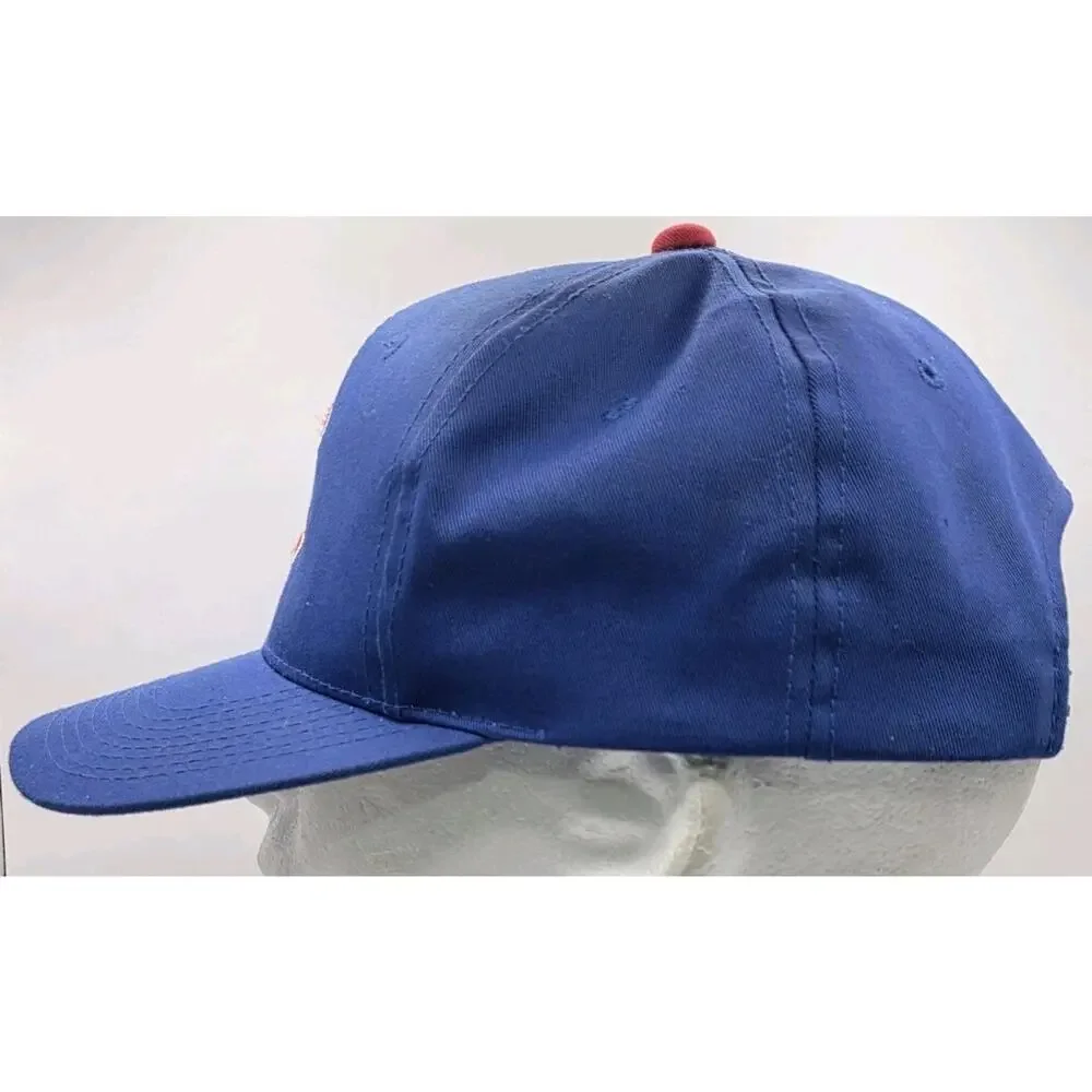 Vintage Genuine Chicago Cubs Baseball Snapback Hat Cap MLB Blue Signatures Brand